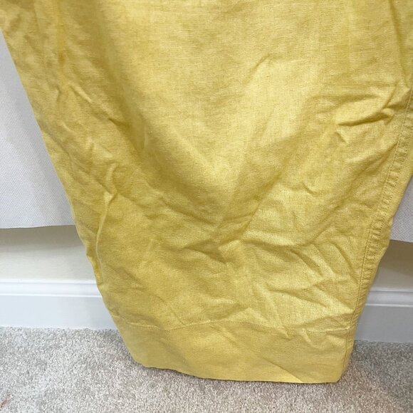 NEW Universal Thread Yellow Linen Utility Jumpsuit Tie Waist - Size 28 - Picture 5 of 9